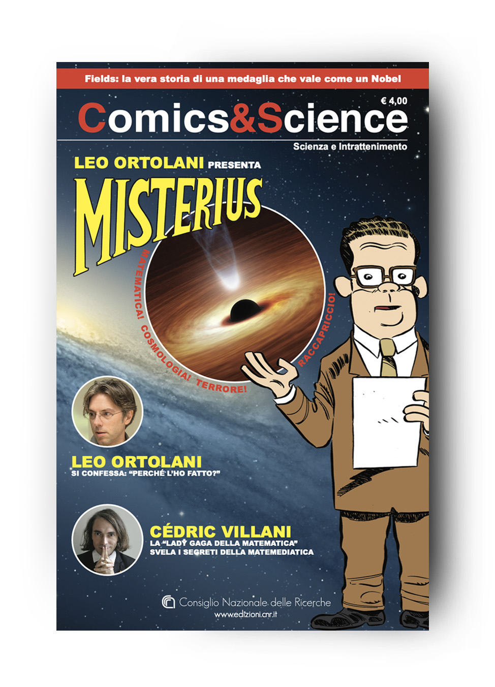 Copertina di Misterius, il primo fumetto di Comics&Science scritto e disegnato da Leo Ortolani