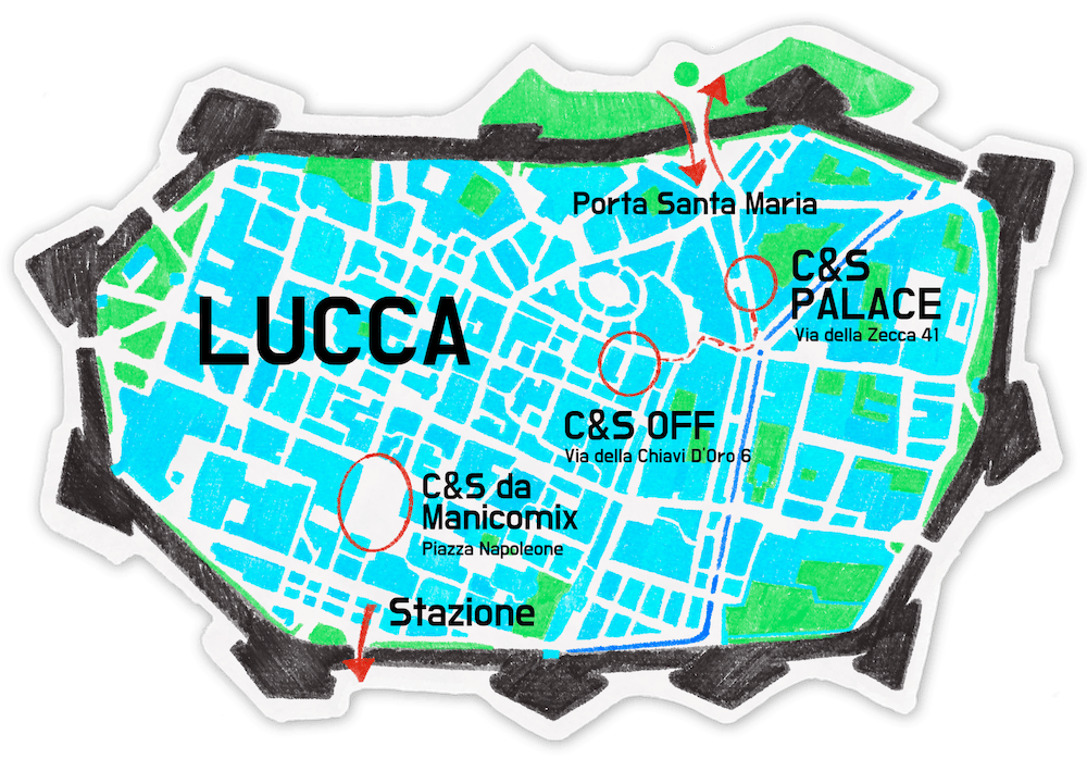 Mappa Comics&Science a Lucca 2025